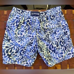 Vilebrequin Swim Shorts 10- White Blue Coral